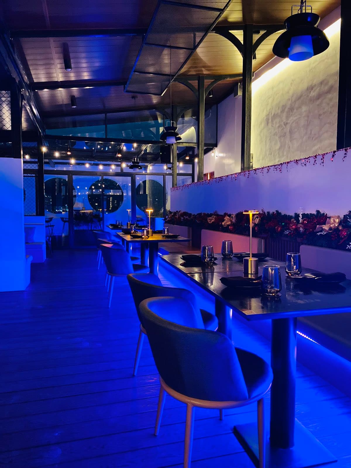Dusk at 27th Rooftop Bar